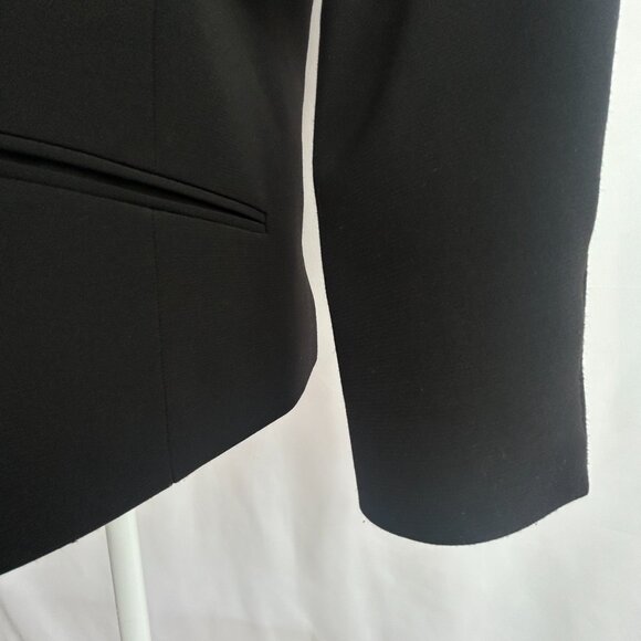 BCBGMAXAZRIA Minimalist Black Open-Front Blazer – Women's Small S - Picture 9 of 12